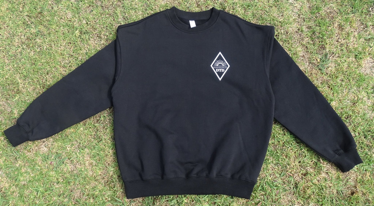 Men's Heavy Crew | Black - Dawn Through Dusk