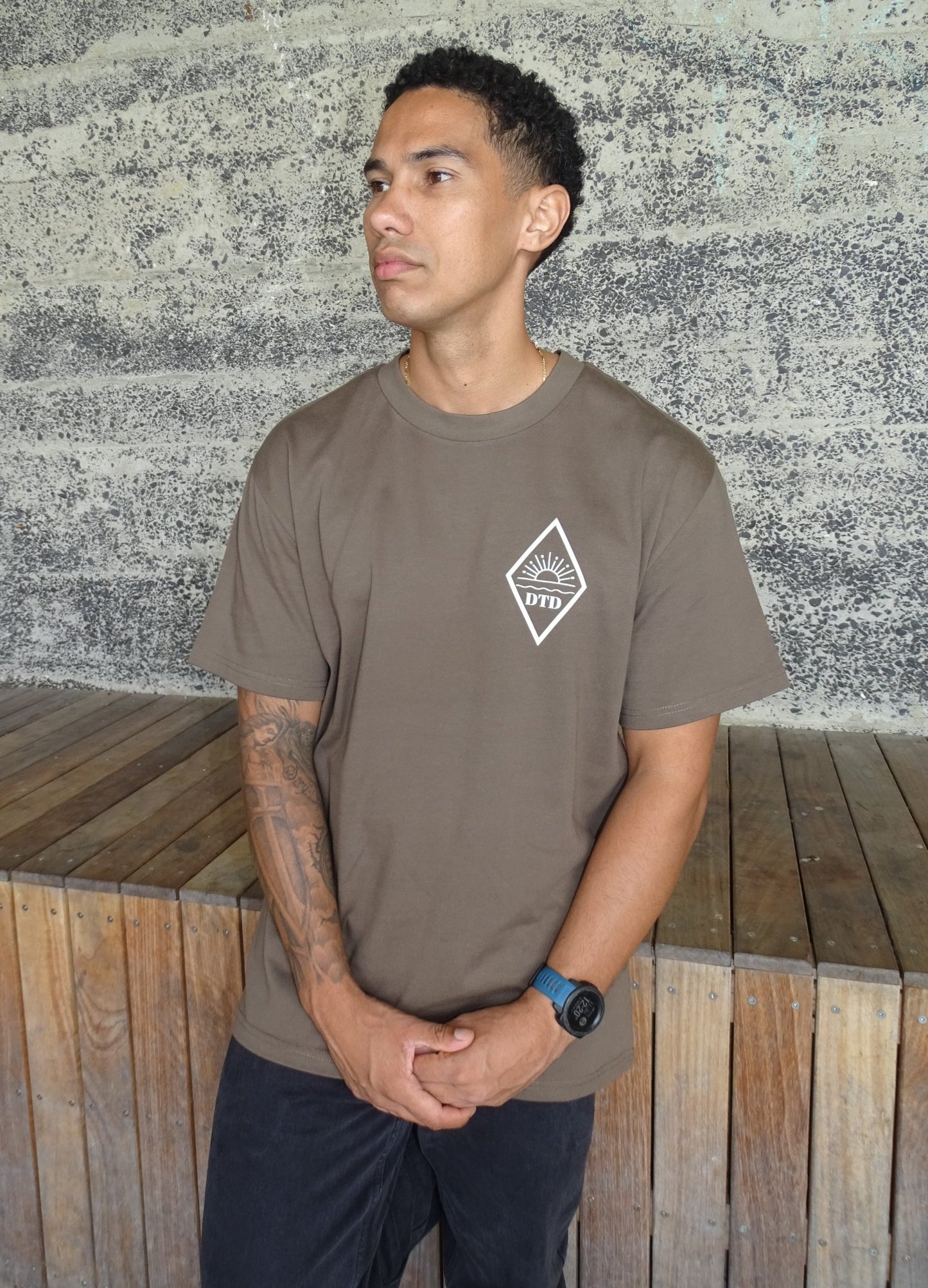 Men's Heavy Tee | Walnut - Dawn Through Dusk