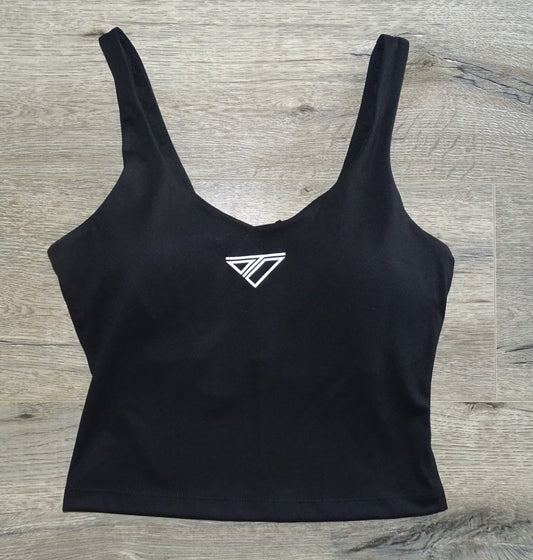 Women's Active Bra Tank | Black - Dawn Through Dusk