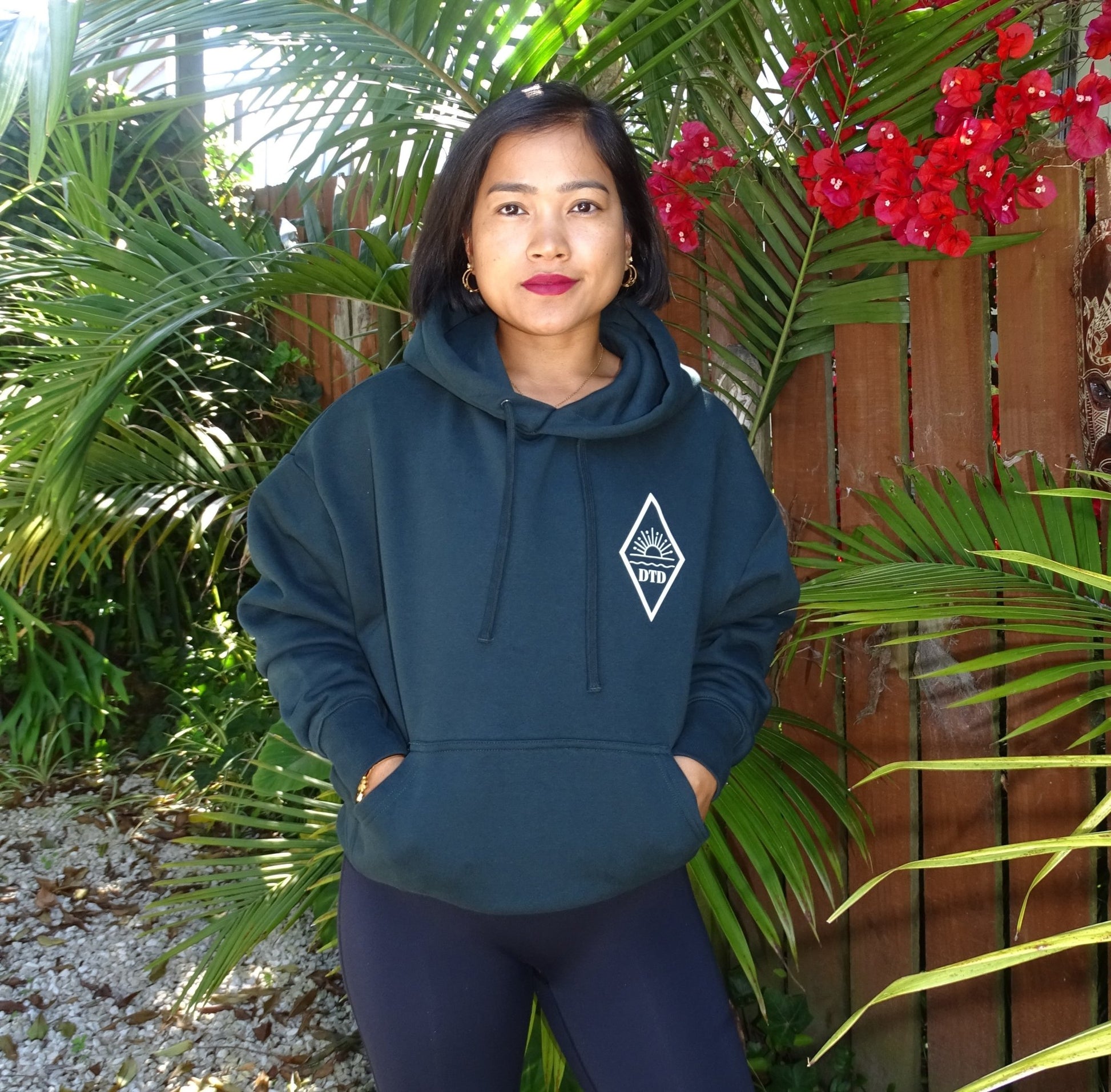 Women's Heavy Hood | Pine Green - Dawn Through Dusk